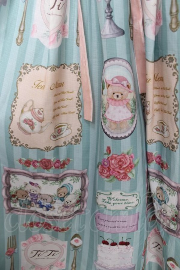 画像4: axes femme kawaii / ティティ×ベアファミリーワンピース  ミント Y-26-04-01-140-AX-OP-SZ-ZY (4)