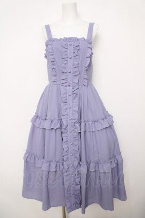 画像: axes femme kawaii / ロマンティックフリルジャンパースカート  ラベンダー Y-26-04-01-142-AX-OP-SZ-ZY
