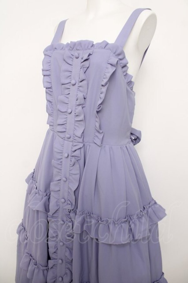 画像3: axes femme kawaii / ロマンティックフリルジャンパースカート  ラベンダー Y-26-04-01-142-AX-OP-SZ-ZY (3)