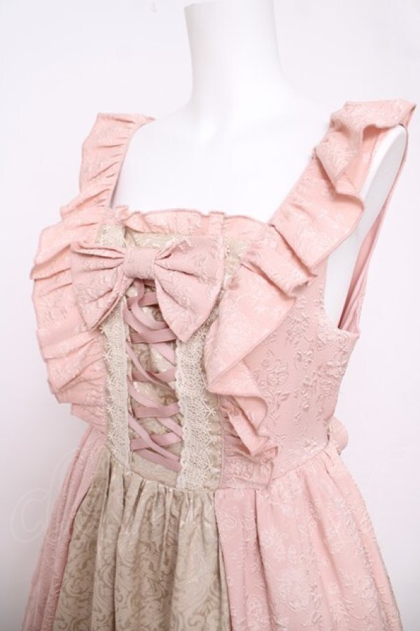 画像3: axes femme kawaii / ロココジャンパースカート  ピンク Y-26-04-01-147-AX-OP-SZ-ZY (3)