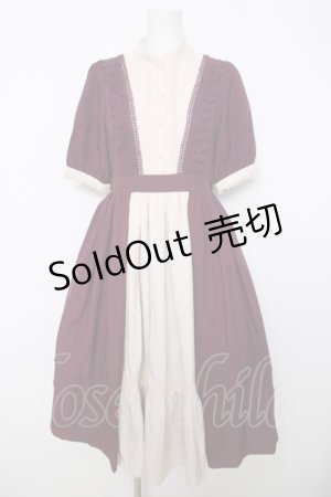 画像: axes femme kawaii / エレガントドールワンピース  ワイン Y-26-04-01-149-AX-OP-SZ-ZY