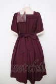 画像2: axes femme kawaii / エレガントドールワンピース  ワイン Y-26-04-01-149-AX-OP-SZ-ZY (2)