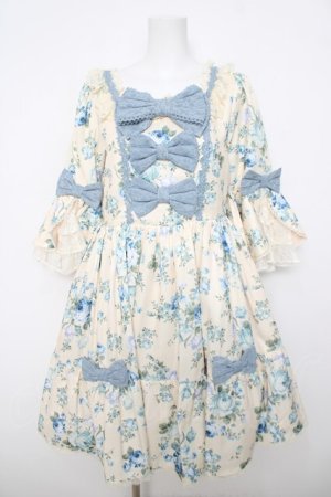 画像: axes femme kawaii / アンティークローズ柄ワンピース  生成り Y-26-04-01-152-AX-OP-SZ-ZY