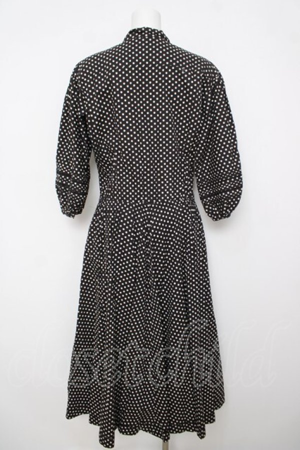 画像2: INGEBORG / ドット柄ワンピース F 黒 Y-26-04-01-158-LO-OP-SZ-ZY (2)