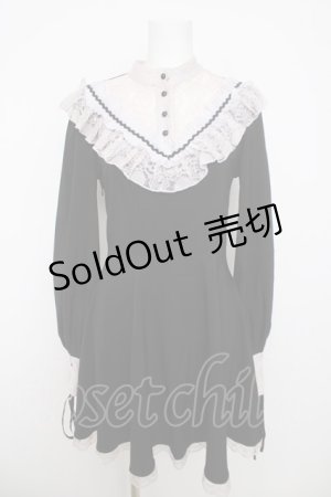 画像: DARK IN LOVE / スカルレースワンピース  黒 Y-26-04-01-161-PU-OP-SZ-ZY