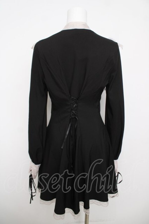 画像2: DARK IN LOVE / スカルレースワンピース  黒 Y-26-04-01-161-PU-OP-SZ-ZY (2)