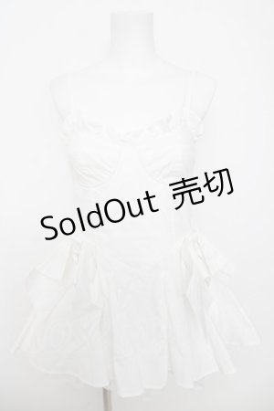 画像: lilLilly / リボンシャツミニドレス F ホワイト Y-26-04-01-168-LO-OP-SZ-ZY