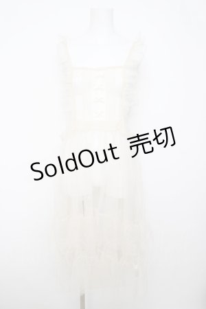 画像: m petit by misako / TT*AOKドットリボンエプロン L 淡薄橙 Y-26-04-01-171-LO-OP-SZ-ZY