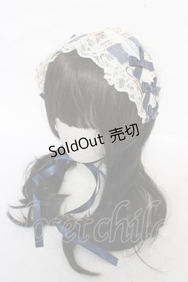 画像1: metamorphose / アンティークブーケヘッドドレス  ブルー Y-26-04-01-028-ME-AC-AS-ZY (1)