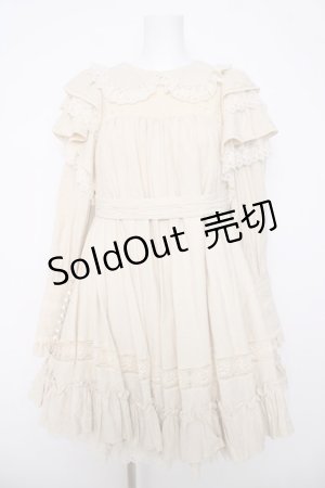 画像: Hoshibako Works / リリアンヌ姉妹 ワンピース(ショート丈)  生成り Y-26-04-01-179-LO-OP-SZ-ZY