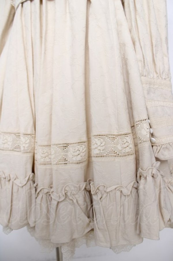 画像4: Hoshibako Works / リリアンヌ姉妹 ワンピース(ショート丈)  生成り Y-26-04-01-179-LO-OP-SZ-ZY (4)