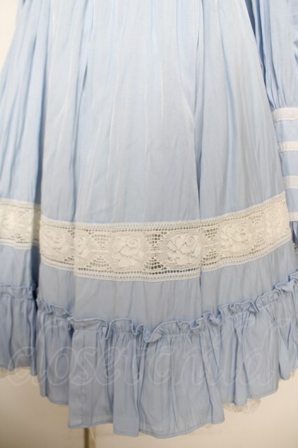 画像4: Hoshibako Works / リリアンヌ姉妹 ワンピース(ショート丈)  サックス Y-26-04-01-180-LO-OP-SZ-ZY (4)