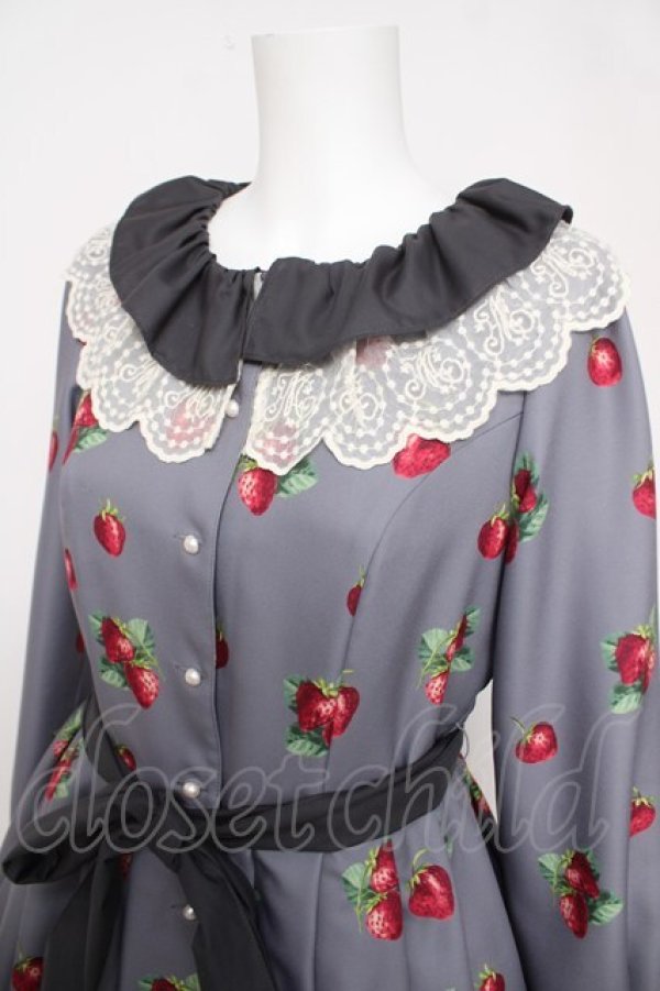 画像3: Melody BasKet / Royal Berry フロントボタンワンピース M グレー Y-26-04-01-181-LO-OP-SZ-ZY (3)