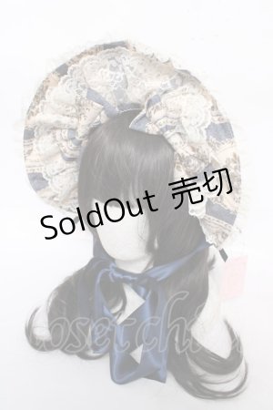 画像: metamorphose / アンティークブーケボンネット  ブルー Y-26-04-01-029-ME-AC-AS-ZY