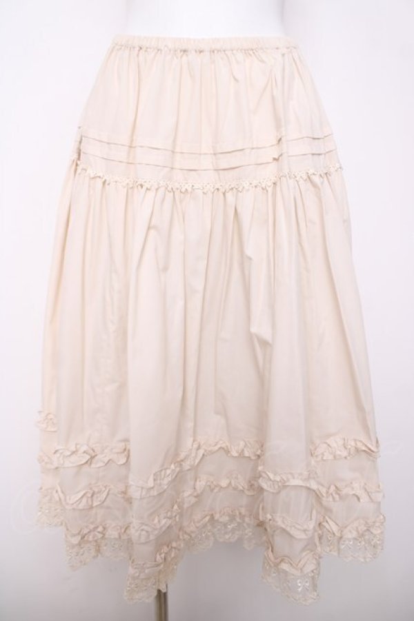 画像1: Innocent World / ペチスカート  生成り Y-26-04-01-187-IW-SK-AS-ZY (1)