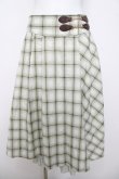 画像1: axes femme / ビッグチェックミディスカート  グリーン Y-26-04-01-194-AX-SK-SZ-ZY (1)
