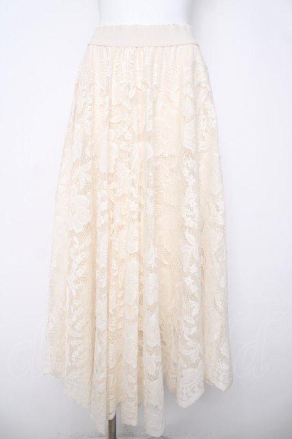 画像1: axes femme / レースサーキュラースカート M 生成り Y-26-04-01-198-AX-SK-SZ-ZY (1)