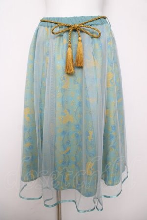 画像: axes femme POETIQUE / Disneyアラジンスカート M グリーン Y-26-04-01-199-AX-SK-SZ-ZY