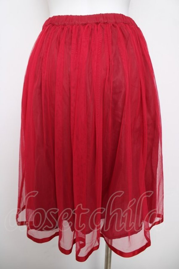 画像2: Fi.n.t / チュールスカート  赤 Y-26-04-01-200-CA-SK-SZ-ZY (2)