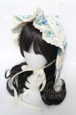 画像: axes femme kawaii / アンティークローズ柄ハーフボンネット  生成り Y-26-04-01-031-AX-AC-SZ-ZY