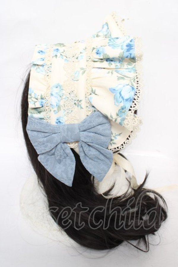 画像4: axes femme kawaii / アンティークローズ柄ハーフボンネット  生成り Y-26-04-01-031-AX-AC-SZ-ZY (4)