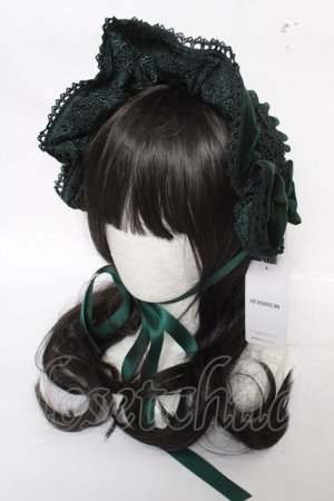 画像: axes femme kawaii / ベルベットドールハーフボンネット  グリーン Y-26-04-01-032-AX-AC-SZ-ZY
