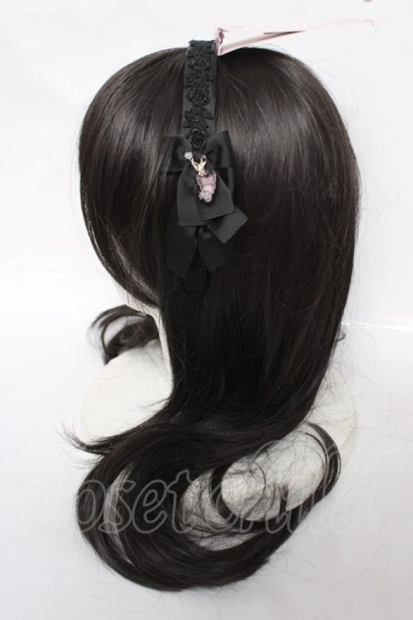 画像2: m petit by misako / サンリオキャラクターズコラボ クロミカチューシャ  中黒 Y-26-04-01-035-LO-AC-SZ-ZY (2)