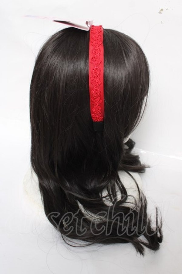 画像3: m petit by misako / AM*CGカチューシャ  中赤 Y-26-04-01-036-LO-AC-SZ-ZY (3)