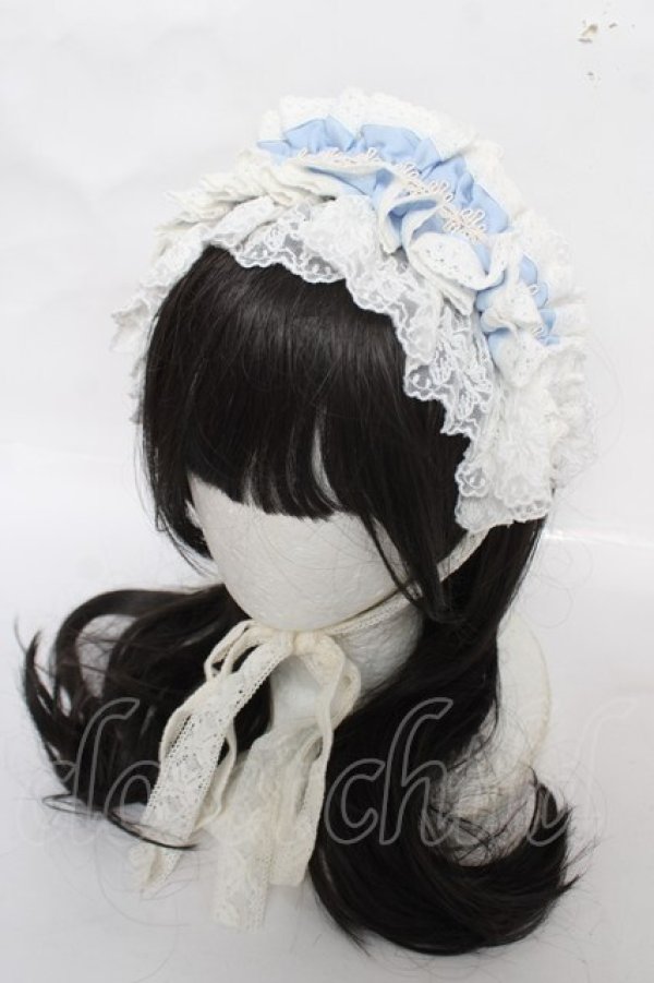 画像1: Hoshibako Works / リリアンヌ姉妹　パステルカラーヘッドドレス  サックス Y-26-04-01-039-LO-AC-SZ-ZY (1)