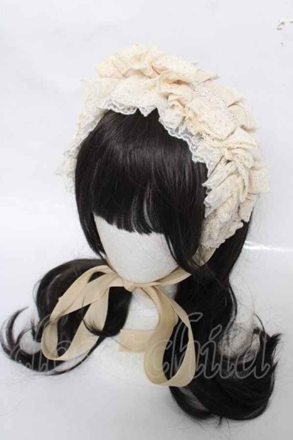 画像1: Hoshibako Works / リリアンヌ姉妹　パステルカラーヘッドドレス  生成り Y-26-04-01-040-LO-AC-SZ-ZY (1)