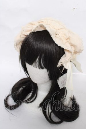 画像: axes femme kawaii / ドットチュールフリルカチューシャ  生成り Y-26-04-01-041-AX-AC-SZ-ZY