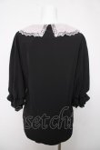 画像2: axes femme POETIQUE / レース襟ブラウス  黒 Y-26-04-03-057-AX-BL-SZ-ZY (2)