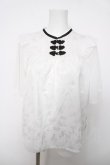 画像1: axes femme / ジャカードチャイナブラウス  白 Y-26-04-03-061-AX-BL-SZ-ZY (1)