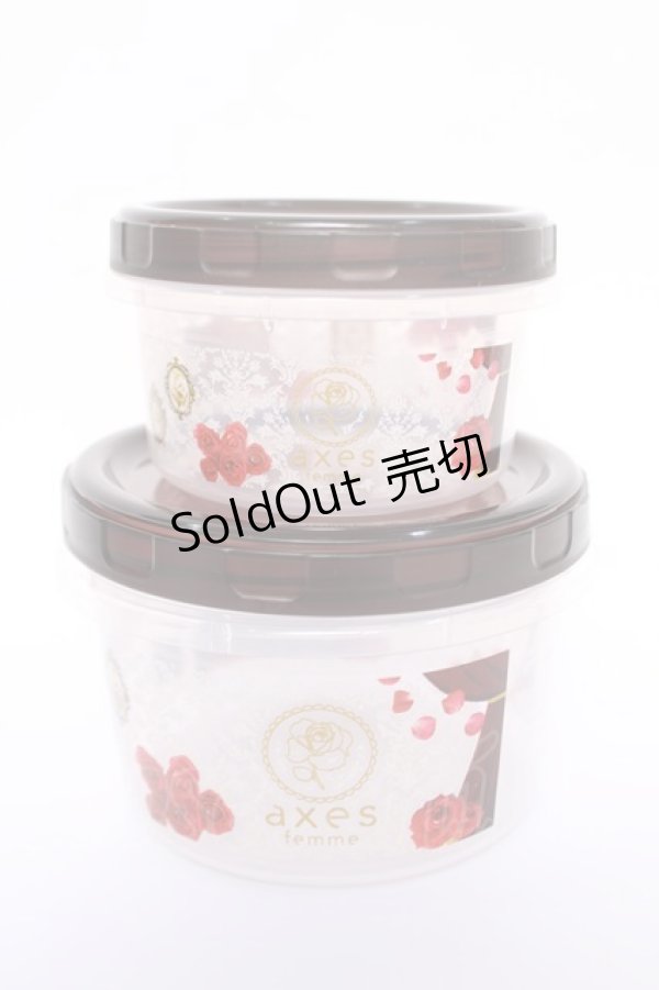 画像1: axes femme / ノベルティタッパー 2つセット   Y-26-04-03-007-AX-ZA-SZ-ZY (1)