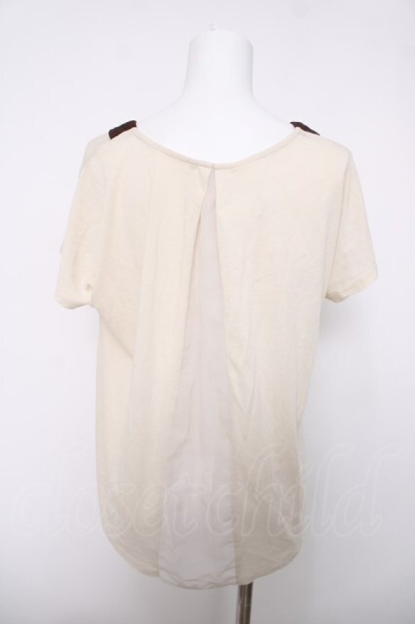 画像2: axes femme / ブラウス風カットソー  生成り Y-26-04-03-062-AX-TO-SZ-ZY (2)