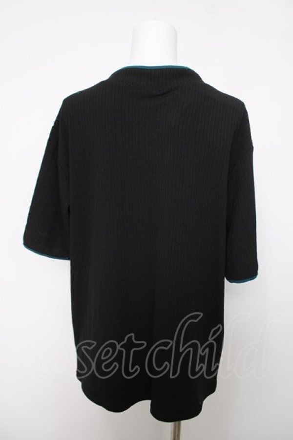 画像2: axes femme / マオカラーチャイナ風トップス  黒 Y-26-04-03-064-AX-TO-SZ-ZY (2)