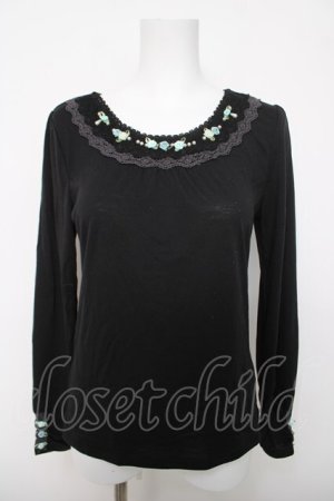 画像: axes femme / ガーデンインナープルオーバー  黒 Y-26-04-03-066-AX-TO-SZ-ZY