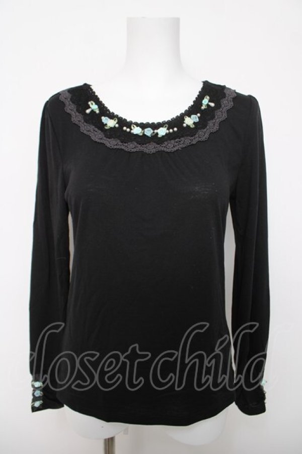 画像1: axes femme / ガーデンインナープルオーバー  黒 Y-26-04-03-066-AX-TO-SZ-ZY (1)