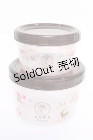 画像: axes femme / ノベルティタッパー 2つセット   Y-26-04-03-008-AX-ZA-SZ-ZY