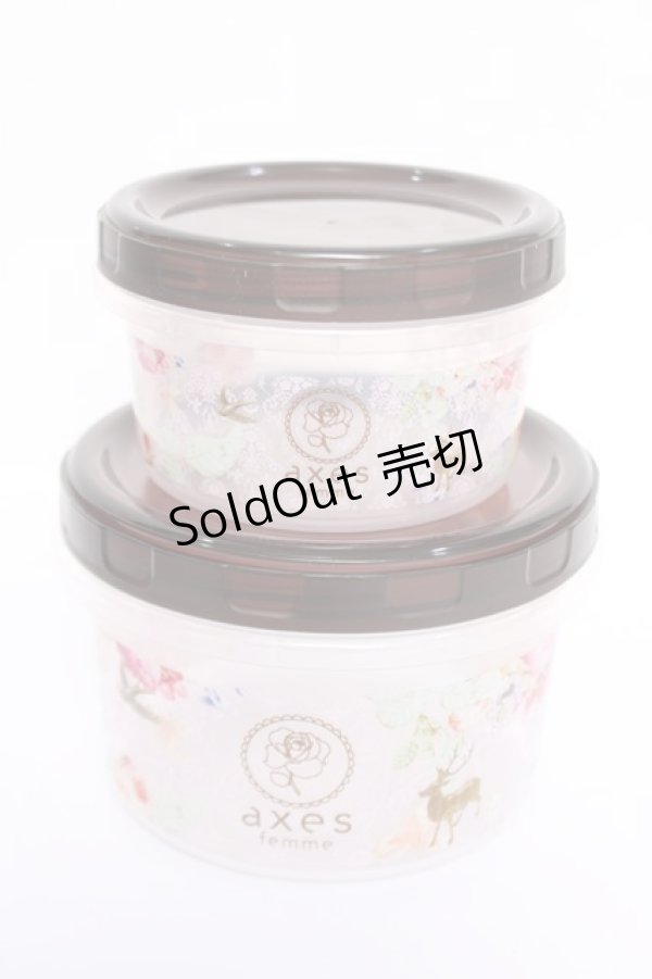 画像1: axes femme / ノベルティタッパー 2つセット   Y-26-04-03-008-AX-ZA-SZ-ZY (1)