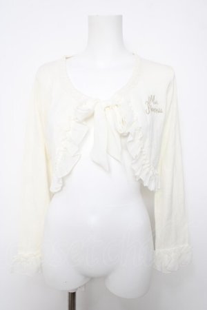 画像: axes femme kawaii / 刺繍入りボレロ  生成り Y-26-04-03-070-AX-TO-SZ-ZY