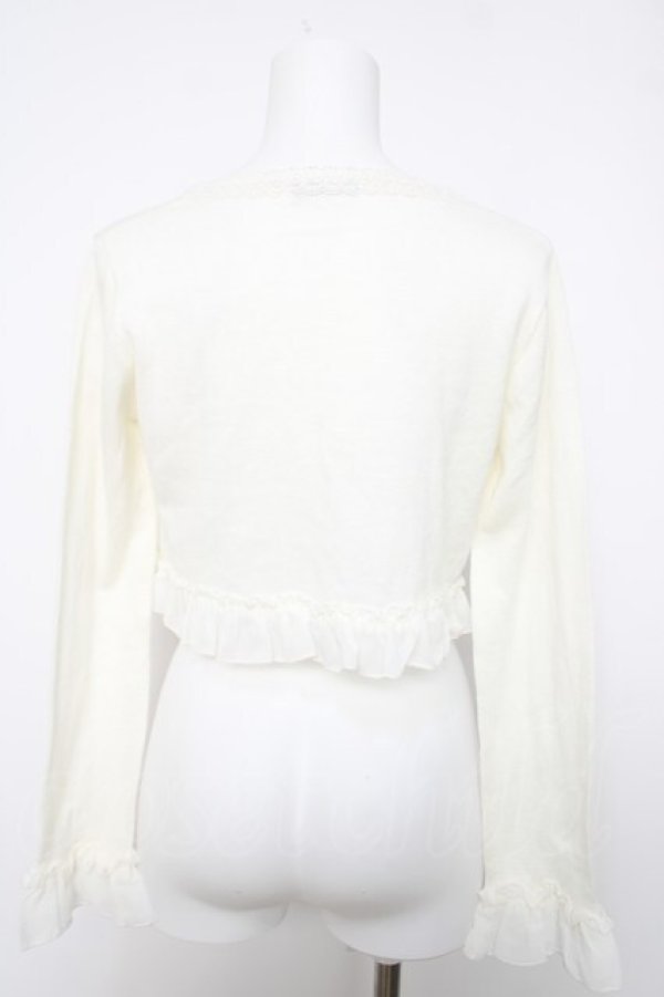 画像2: axes femme kawaii / 刺繍入りボレロ  生成り Y-26-04-03-070-AX-TO-SZ-ZY (2)