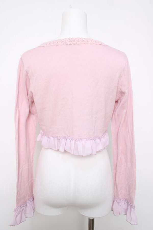 画像2: axes femme kawaii / 刺繍入りボレロ  ピンク Y-26-04-03-071-AX-TO-SZ-ZY (2)