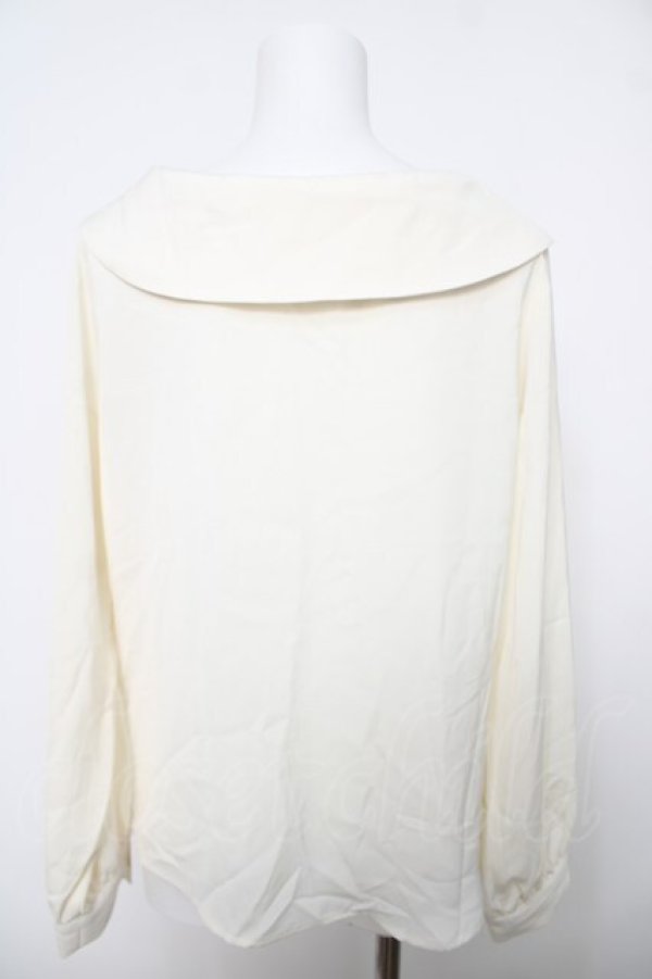 画像2: F＆A / 2WAYオフショルカラーブラウス  生成り Y-26-04-03-075-LO-BL-SZ-ZY (2)