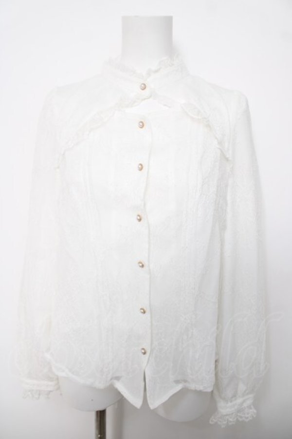 画像1: Amavel / 総レースデザインブラウス  白 Y-26-04-03-079-CA-BL-SZ-ZY (1)