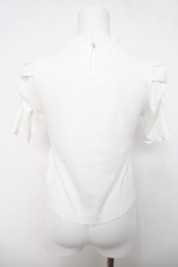 画像2: evelyn / リブトップス  白 Y-26-04-03-080-LO-TO-SZ-ZY (2)