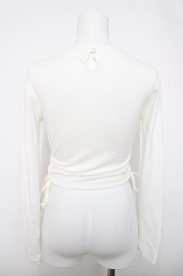 画像2: Bon24Hiz / ハートくり抜きギャザートップス M 白 Y-26-04-03-083-LO-TO-SZ-ZY (2)