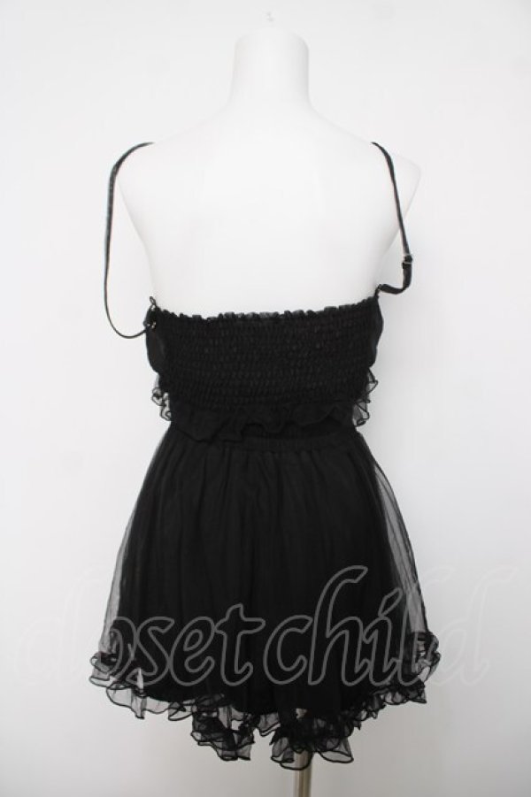 画像2: Honey Cinnamon / チュールビスチェセットアップ F ブラック Y-26-04-03-090-LO-OP-SZ-ZY (2)