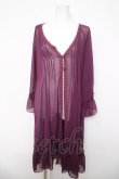 画像1: axes femme / シースルーロングカーデ  パープル Y-26-04-03-093-AX-TO-SZ-ZY (1)