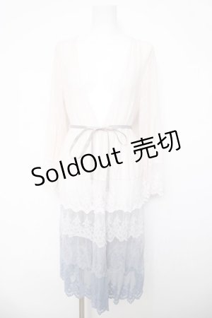 画像: axes femme / グラデーションレースガウン  サックス Y-26-04-03-094-AX-TO-SZ-ZY